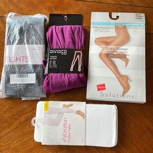 Variety of brands tights new in wrapper. Size small